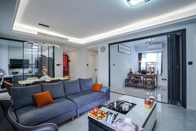 117㎡大三居，體驗新現(xiàn)代風格的閑情逸致生活